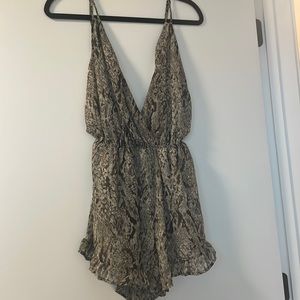 Snake skin romper